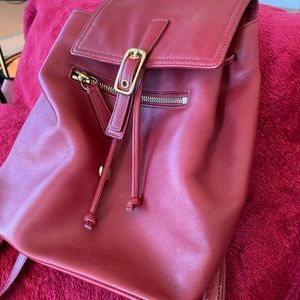 Coach Red Leather backpack
